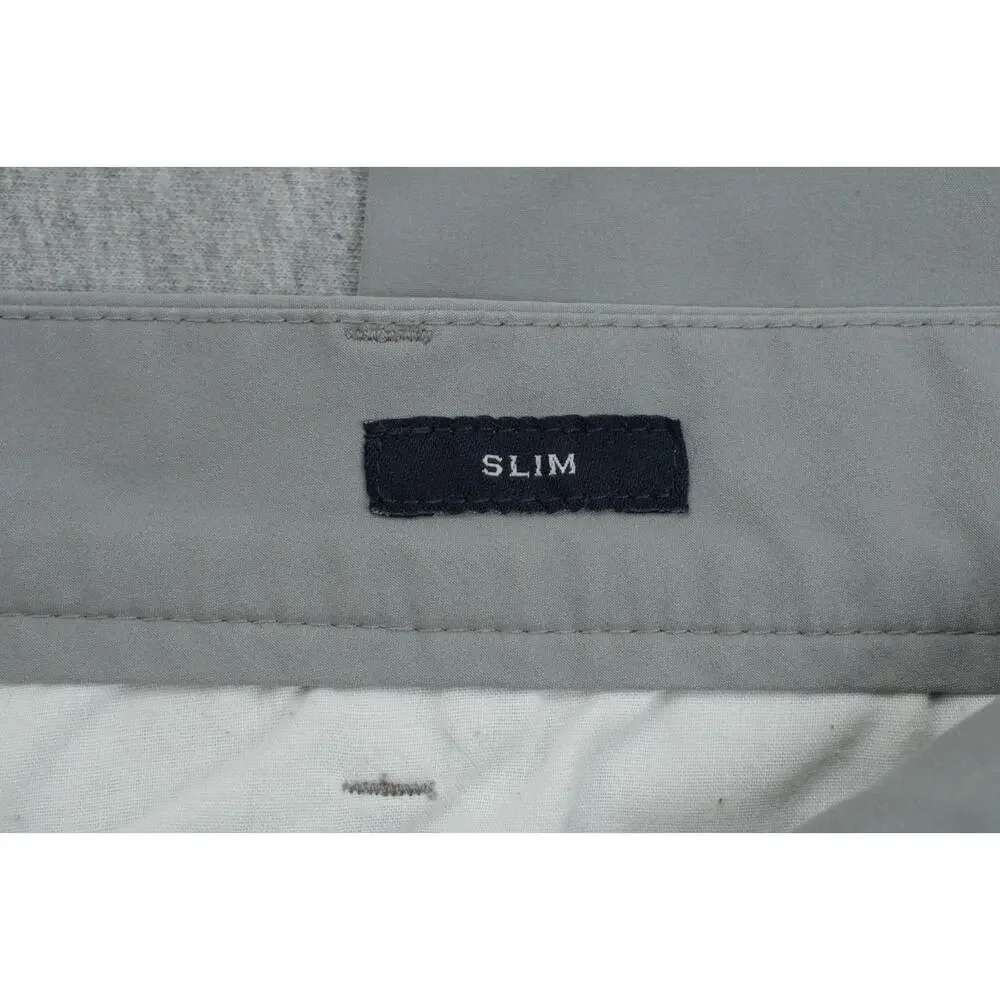 J Crew Pants Mens 31 x 32 Gray‎ Chino Straight Flex Flat Front